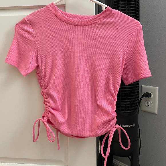 Small Pink Cinched Zara Top - Picture 1 of 3